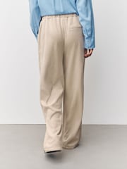 Cream Soft Feel Cord Wide Leg Trousers - Image 4 of 8