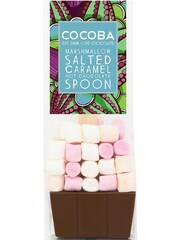 Cocoba Belgian Milk Hot Chocolate Bombes, Flakes & Sea Salt Caramel Spoons Gift Set - Image 4 of 7
