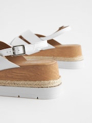 White Extra Wide Fit Forever Comfort® Extra Wide Fit Sports Crossover Wedges - Image 3 of 4