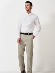 Бежевый - Прямые брюки чинос Crew Clothing - Image 1 of 7