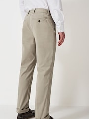 Бежевый - Прямые брюки чинос Crew Clothing - Image 6 of 7