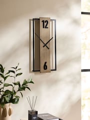 Natural Bronx Slimline Wall Clock - Image 2 of 5