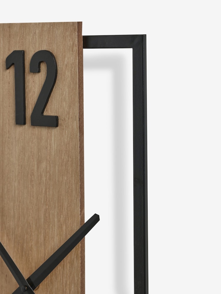 Natural Bronx Slimline Wall Clock - Image 5 of 5