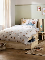 Light Oak Kids Oslo Bronx Storage Frame with Bed Drawers - Image 1 of 6