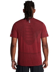 Under Armour Red Seamless Stride T-Shirt - Image 2 of 3