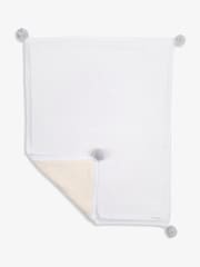 The Little Tailor Pom Pom Plush Lined Baby Blanket - Image 4 of 6