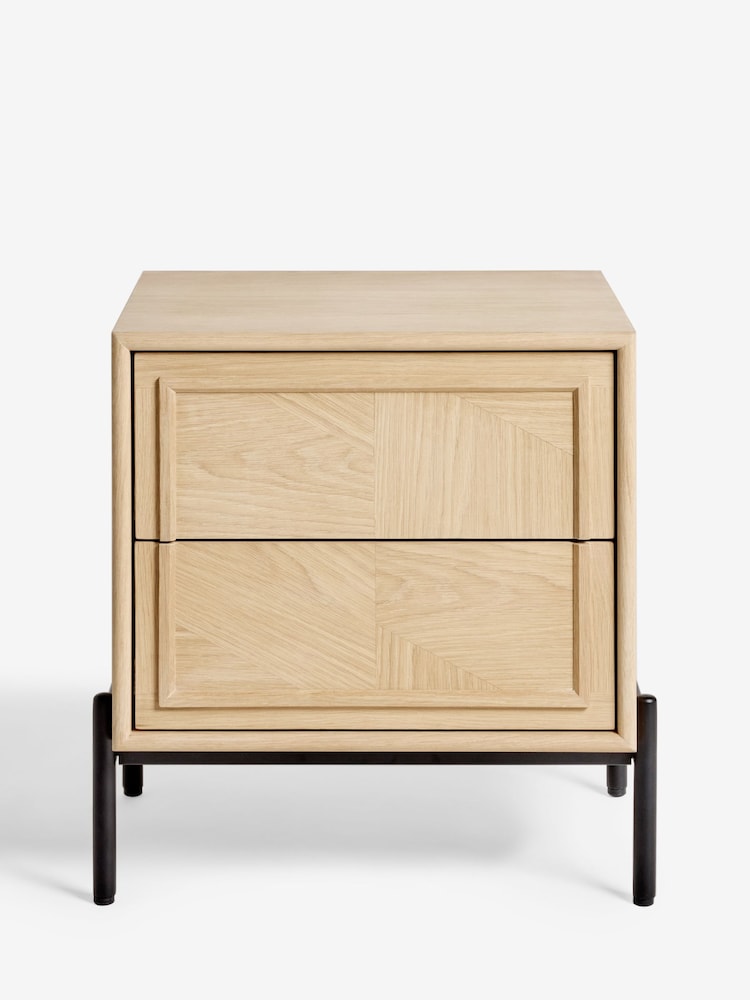 Jasper Conran London Whitewashed Oak Aden Bedside Table - Image 9 of 9