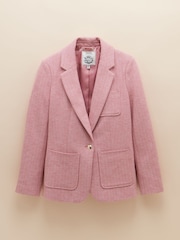 Joules Albury Pink Cotton Blazer - Image 9 of 9