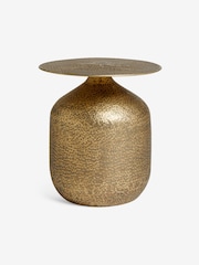 MADE.COM Hammered Brass Zuri Side Table - Image 6 of 7