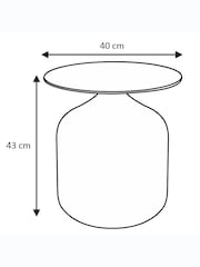 MADE.COM Hammered Brass Zuri Side Table - Image 7 of 7