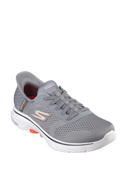 Gris - Zapatillas de deporte sin cordones Go Walk 7 de Skechers - Imagen 2 de 3