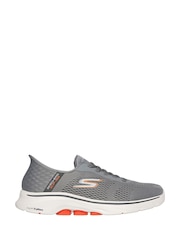 Gris - Zapatillas de deporte sin cordones Go Walk 7 de Skechers - Imagen 3 de 3