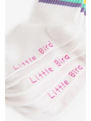Белый пастельных оттенков - Little Bird by Jools Oliver Rainbow Stripe Tube Socks 3 Pack - Image 5 of 6