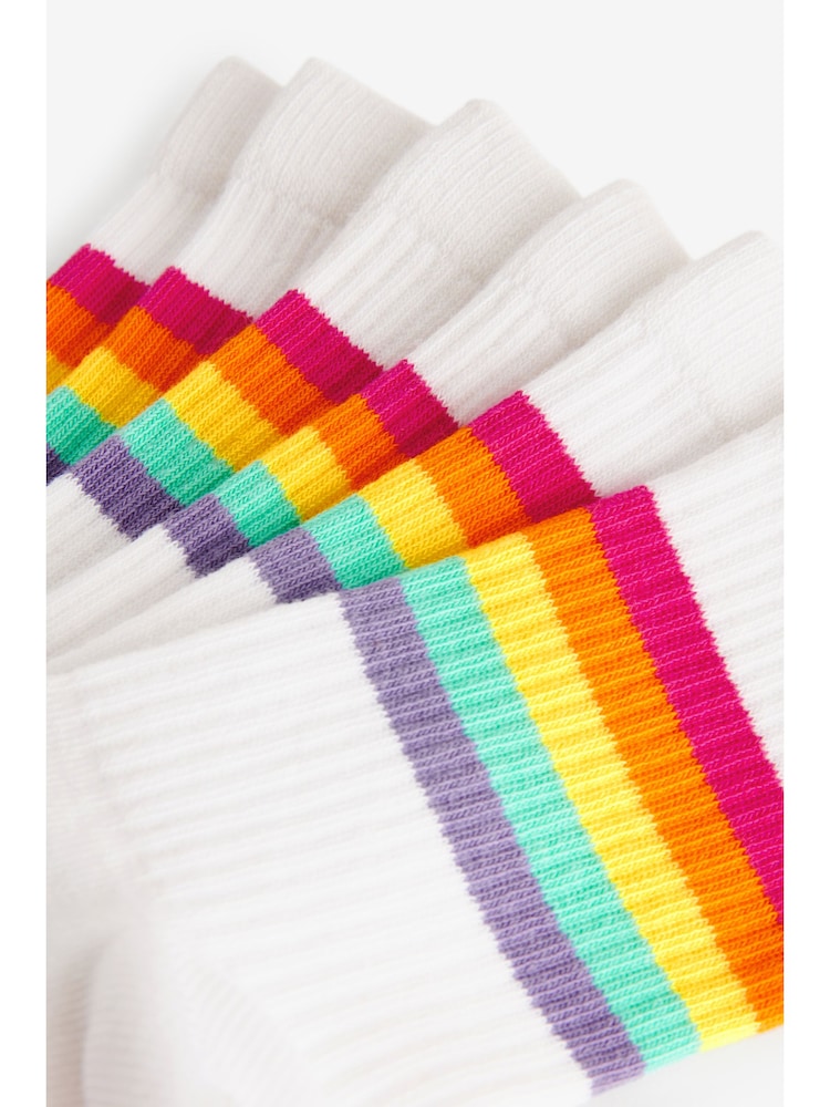Weiss/Pastell - Little Bird by Jools Oliver Rainbow Stripe Tube Socks 3 Pack - Bild 6 von 6 Weiss/Pastell - Little Bird by Jools Oliver Rainbow Stripe Tube Socks 3 Pack - Bild 6 von 6