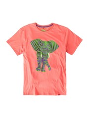 Joe Browns Pink Zebra Print Elephant Graphic T-Shirt - Image 5 of 5