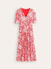 Boden Red Petite Kassidy Jersey Midi Dress - Image 5 of 5