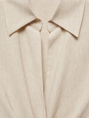 Mango Cream Knot Detail Dress - Image 6 of 6