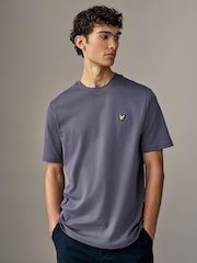 Lyle & Scott Dark Blue Relaxed Fit Crew Neck 100% Cotton T-Shirt - Image 1 of 4