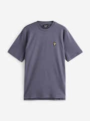 Lyle & Scott Dark Blue Relaxed Fit Crew Neck 100% Cotton T-Shirt - Image 4 of 4