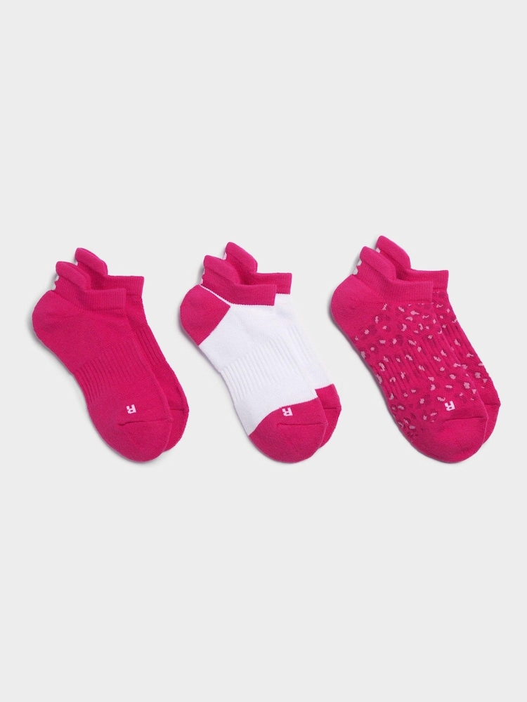 rožnata - Sweaty Betty Vadba Trenerji nogavice 3 komplet - Slika 1 iz 1
