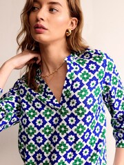 Boden Green Alice Linen Top - Image 3 of 5
