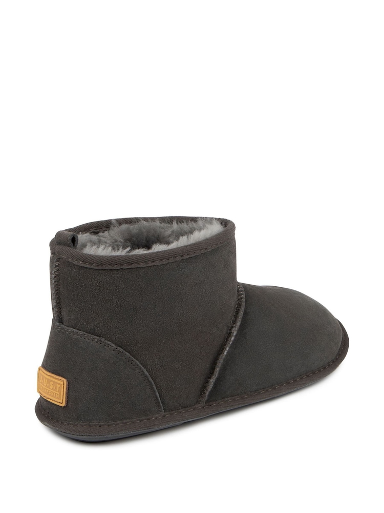 Slipper Boots Just Sheepskin Suede Slip On Slippers Just Sheepskin