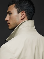 Reiss Stone Cologne Elasticated Hem Harrington Jacket - Image 3 of 5