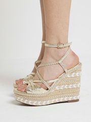 River Island Riemchen-Sandalen mit Keilabsatz - Bild 1 von 4