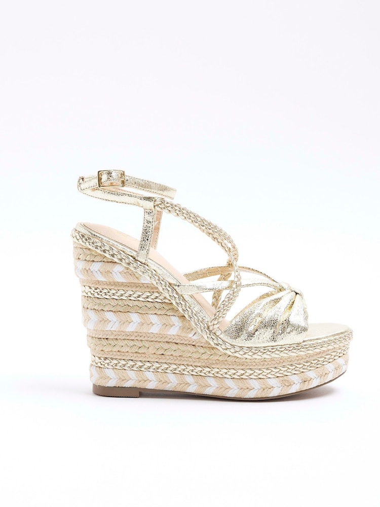 River Island Riemchen-Sandalen mit Keilabsatz - Bild 2 von 4 River Island Riemchen-Sandalen mit Keilabsatz - Bild 2 von 4