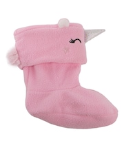 Totes Pink Childrens Bunny Welly Liner Socks - Image 3 of 5
