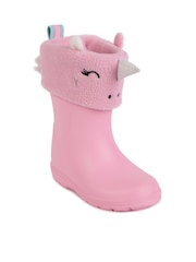 Totes Pink Childrens Bunny Welly Liner Socks - Image 5 of 5