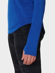 Sweaty Betty Lightning Blue Breathe Easy Sleeve Top - Image 5 of 6