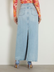 Guess Light Blue Denim Midi Skirt - Image 2 of 6