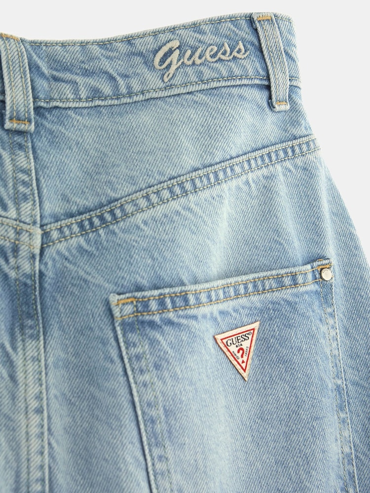 Guess Light Blue Denim Midi Skirt - Image 6 of 6