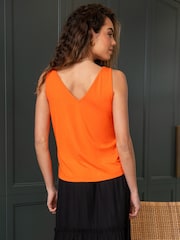 Pour Moi Orange Sophie Fuller Bust Stretch V-Neck Vest - Image 2 of 4