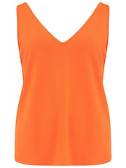 Pour Moi Orange Sophie Fuller Bust Stretch V-Neck Vest - Image 3 of 4