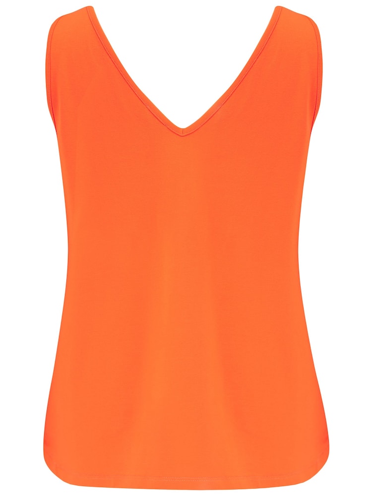 Pour Moi Orange Sophie Fuller Bust Stretch V-Neck Vest - Image 4 of 4