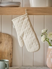 Natural Bronx Stripe Single Oven Glove - Image 1 of 5