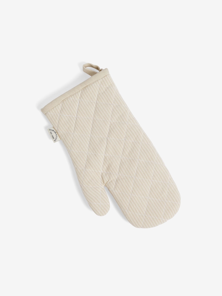 Natural Bronx Stripe Single Oven Glove - Image 5 of 5