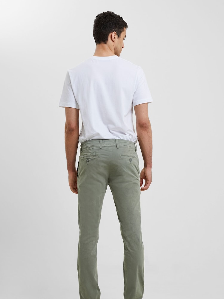 French Connection Green Stretch Chino Trousers - Image 2 of 3