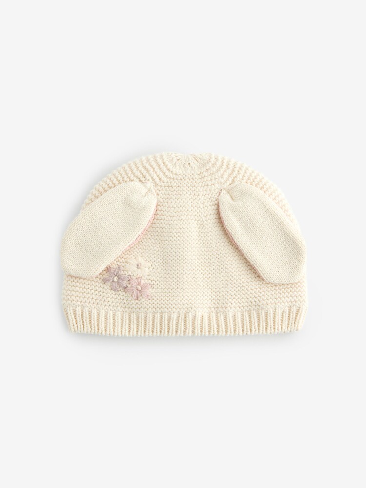 Ecru Bunny Baby Hat (0mths-2yrs) - Image 1 of 3