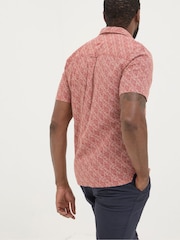 FatFace Dempsey Red Leaf Print Shirt - Image 5 of 8