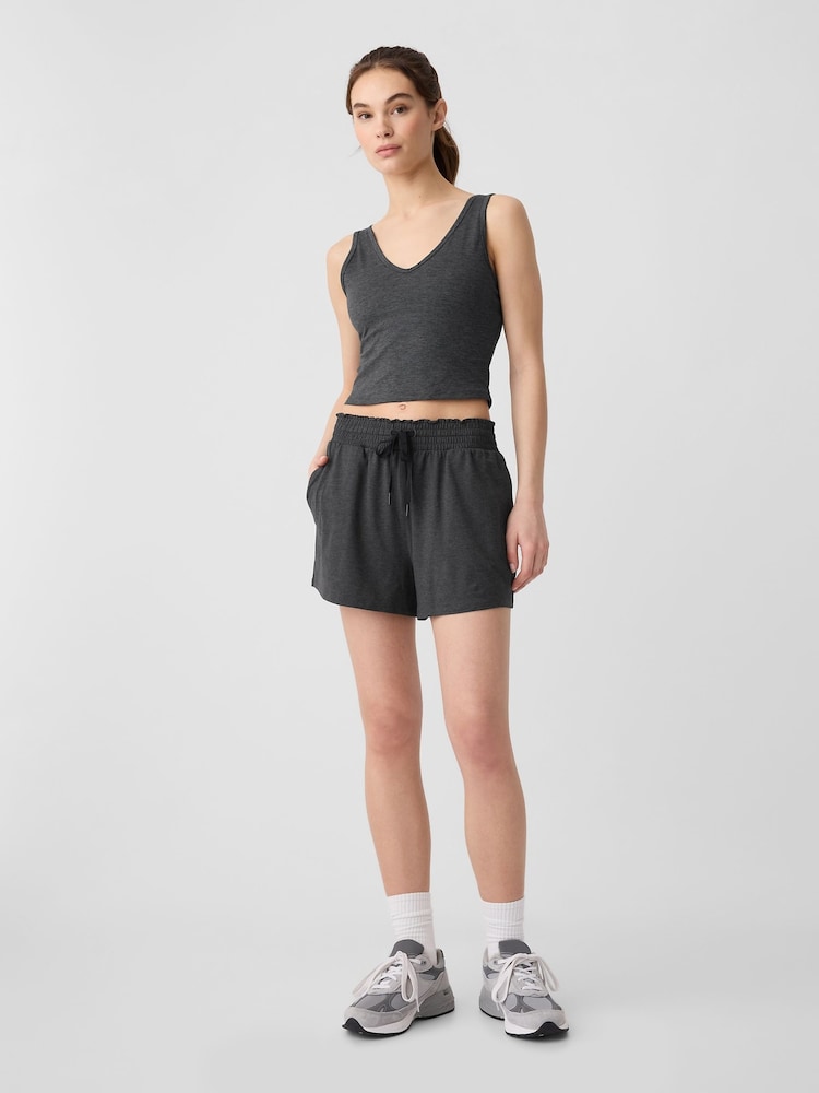 Gap Dark Grey Brushed Jersey Shorts - Image 1 of 5
