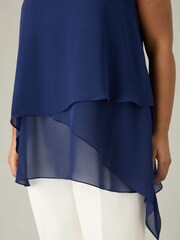 Live Unlimited Blue Curve Layered Tunic - Image 2 of 4