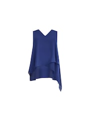 Live Unlimited Blue Curve Layered Tunic - Image 4 of 4