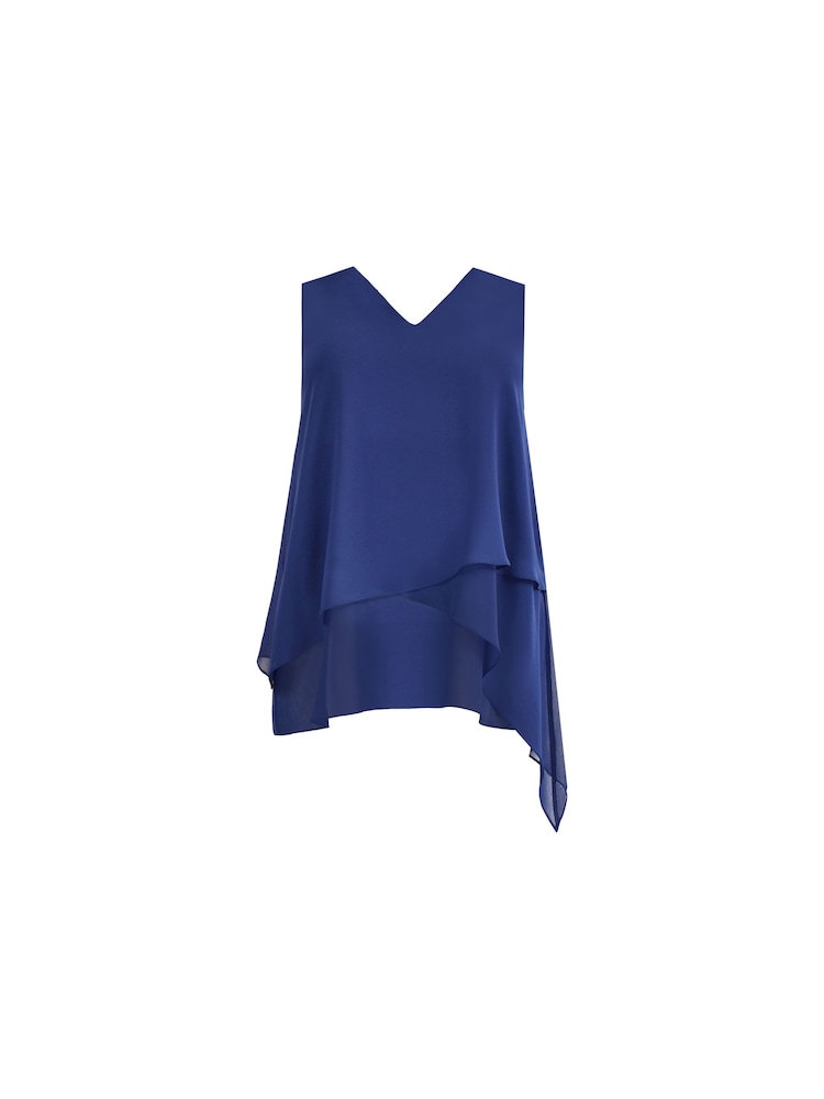 Live Unlimited Blue Curve Layered Tunic - Image 4 of 4
