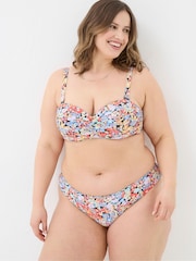 FatFace Beck Multi Pop Floral Bikini Top - Image 4 of 7