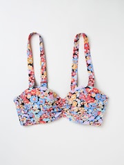 FatFace Beck Multi Pop Floral Bikini Top - Image 7 of 7