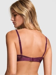 Victoria's Secret PINK Purple Rose Dainty Dot Balcony Lace Bra - Image 2 of 4