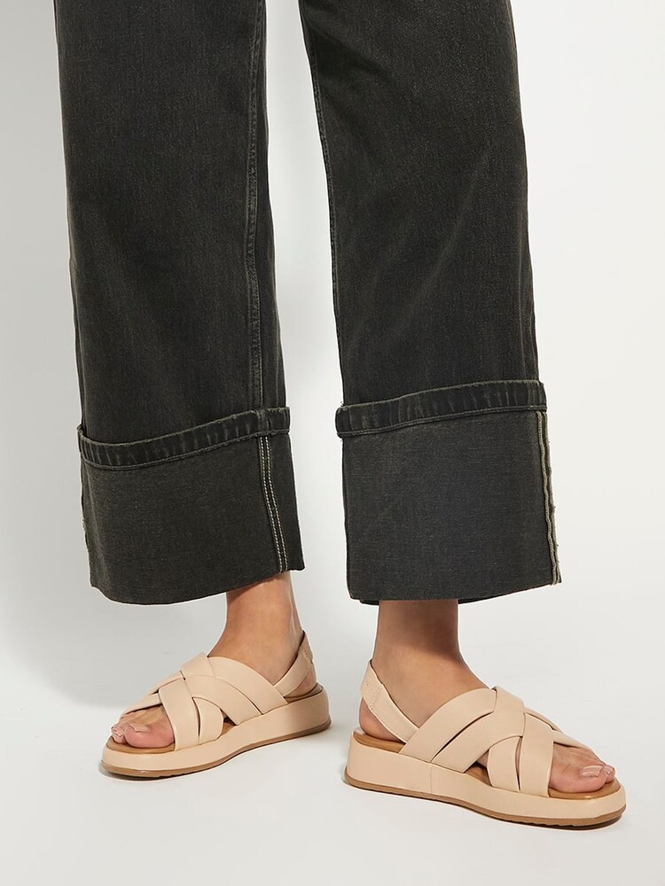 Dune London Brown Laters Strap Sandals - Image 1 of 6 Dune London Brown Laters Strap Sandals - Image 1 of 6